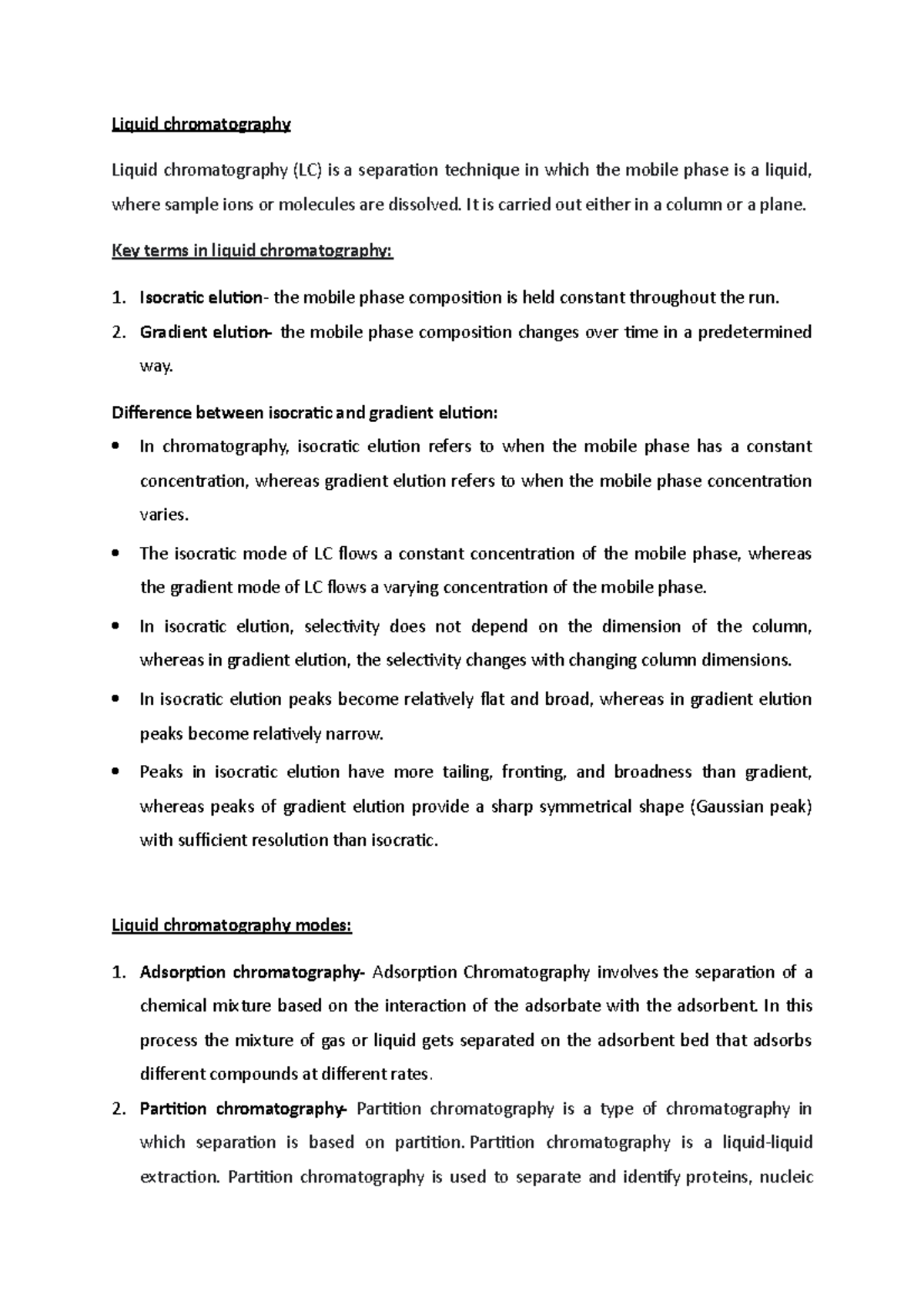 Liquid chromatography - Liquid chromatography Liquid chromatography (LC ...