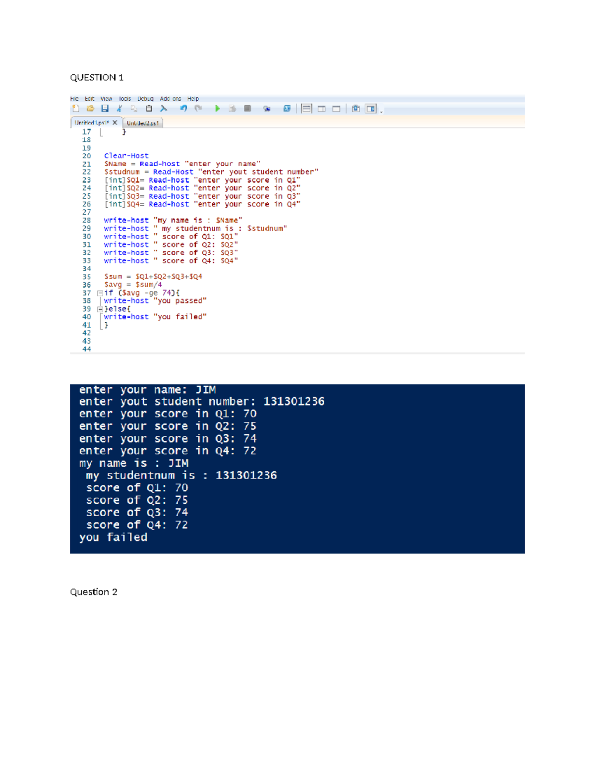 Ops inlab 6 - workkk - QUESTION 1 File Edit View Tools Debug Help X ...