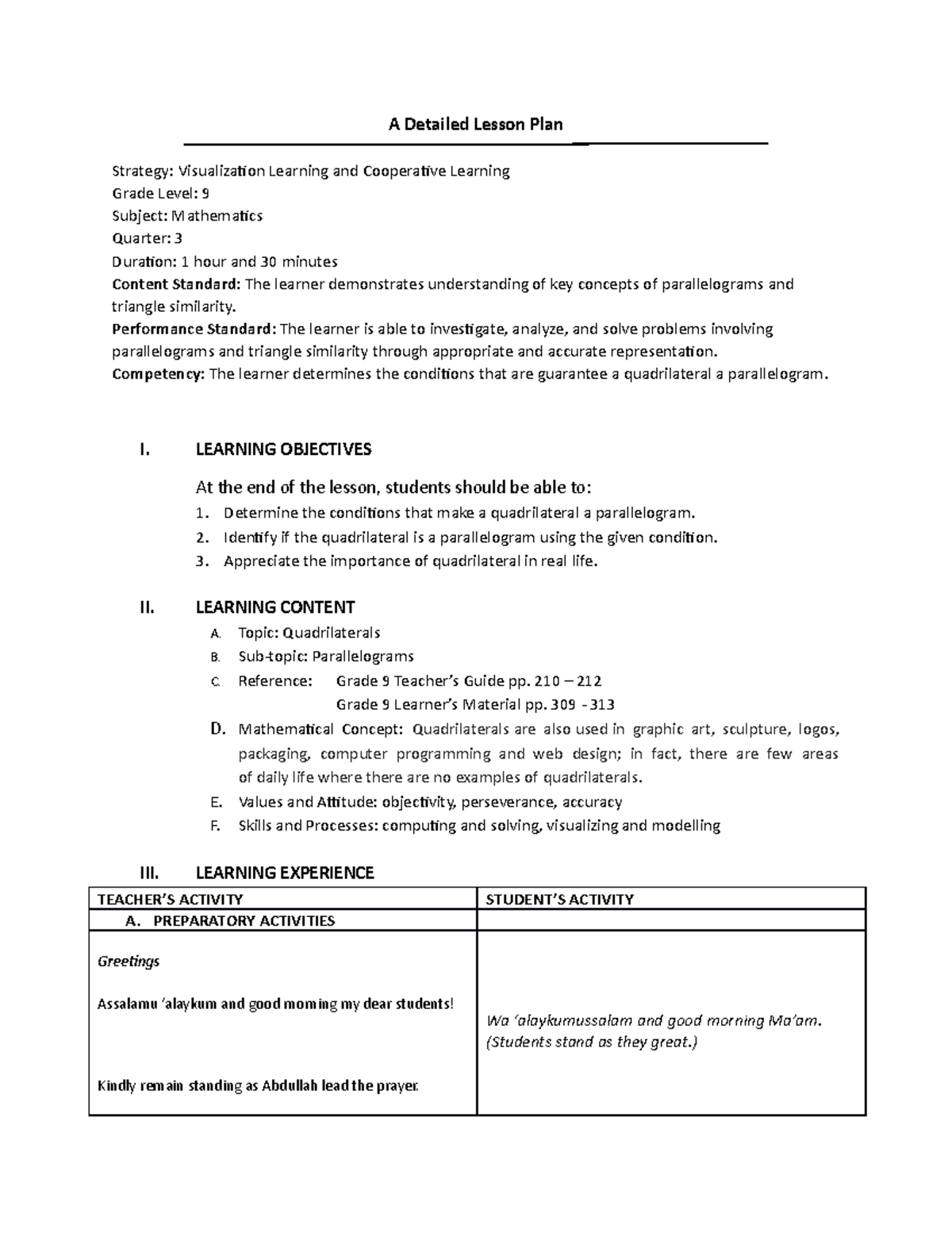 Pre-Demo 2 DLP 9 (Quarter 3) - Principles and Strategies in Teaching ...