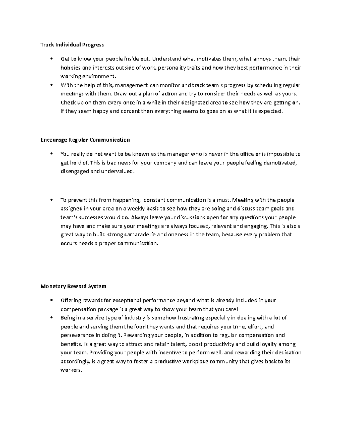 Employees - Assignment - Track Individual Progress Get to know your ...