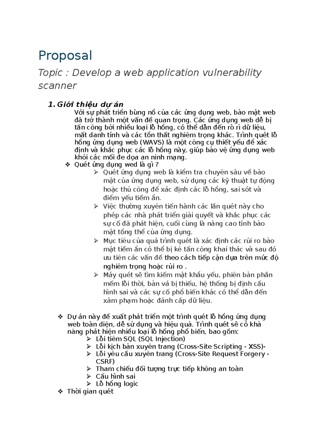 Project document - Proposal Topic : Develop a web application ...