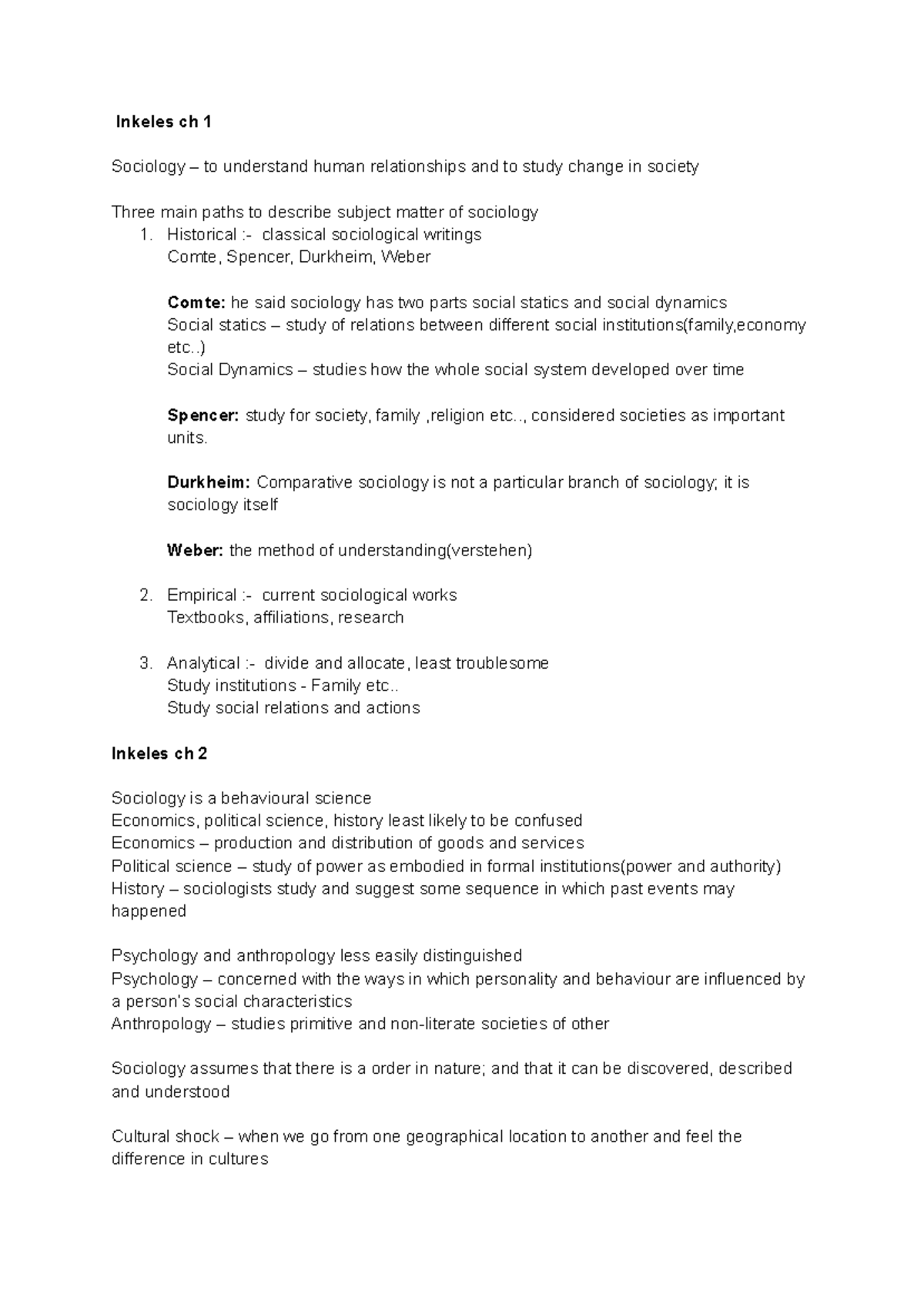 DOC-20241121-WA0012 - thanks - Inkeles ch 1 Sociology – to understand ...