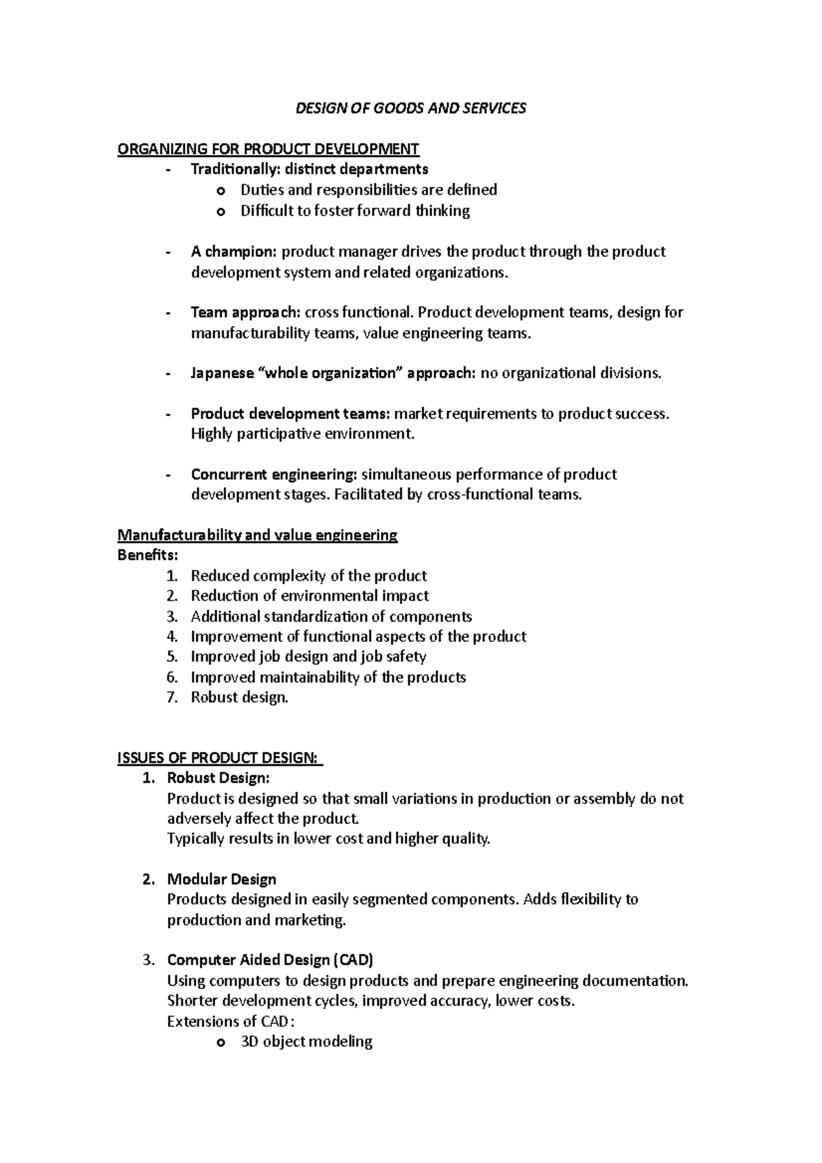 Design OF Goods AND Services - DESIGN OF GOODS AND SERVICES ORGANIZING ...