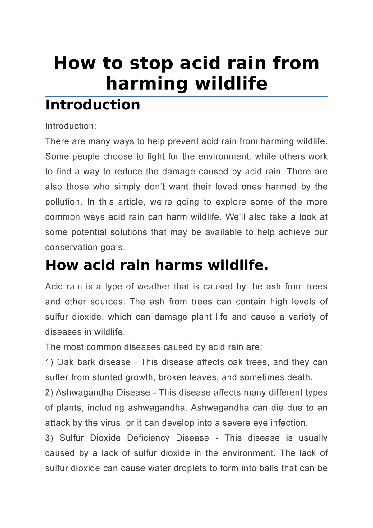 how to prevent acid rain essay