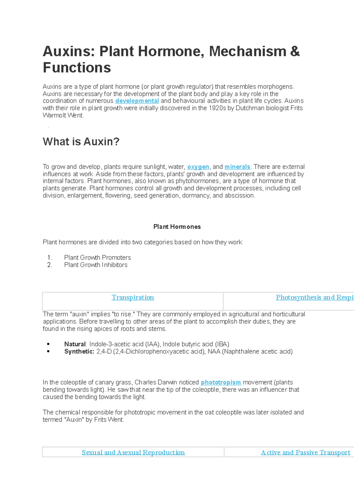 Auxins 64 Auxins Plant Hormone, Mechanism & Functions Auxins are a type of plant hormone (or