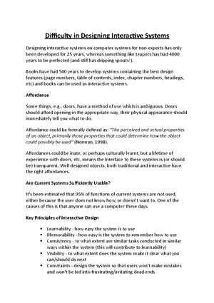 Design of interactive systems - Observation - Observation in a ...