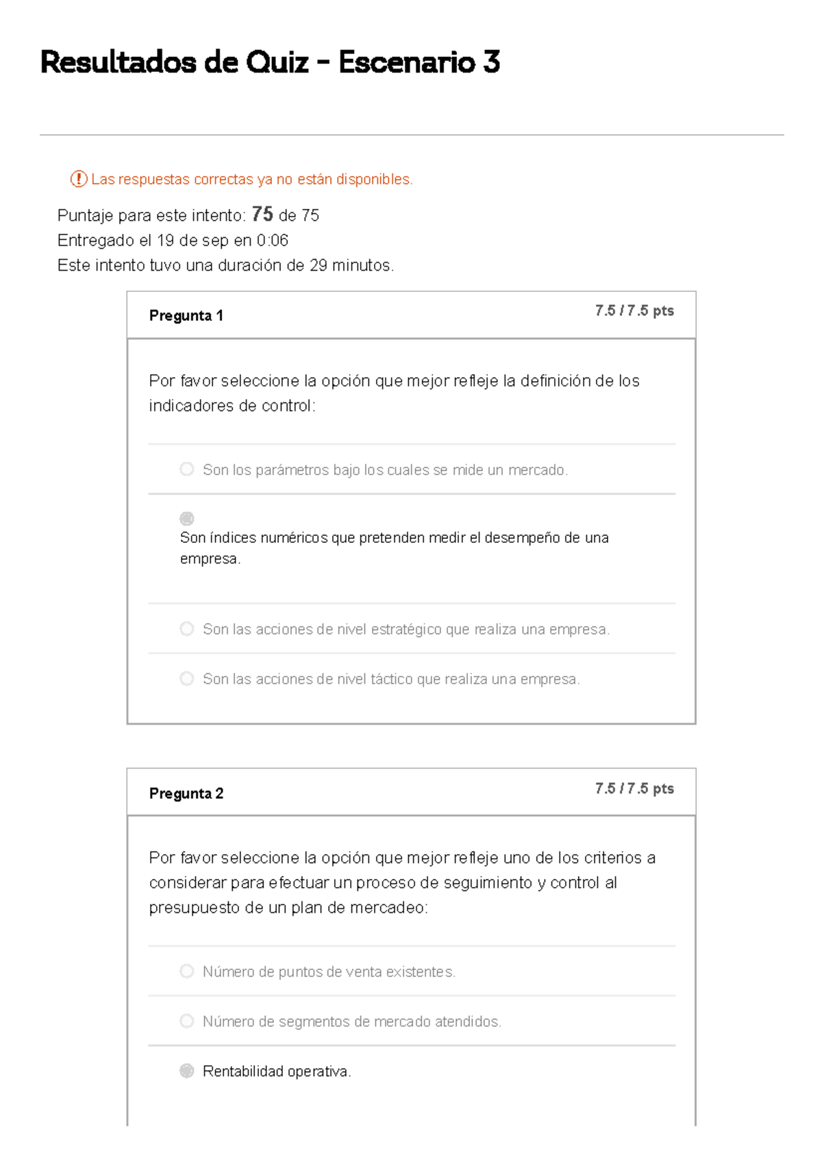 Quiz - Escenario 3-Fundamentos De Mercadeo - Resultados De Quiz ...