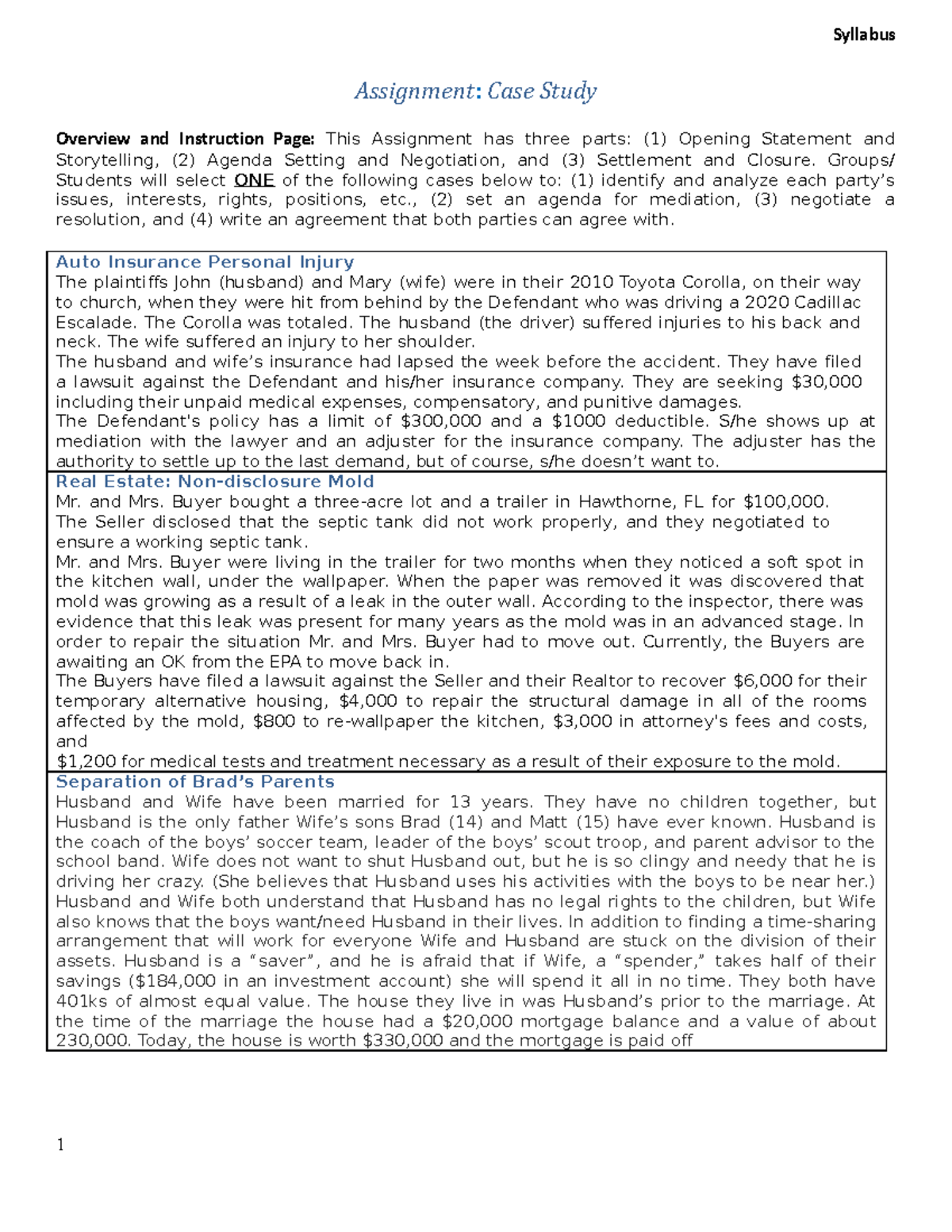 Assignment 3 Case Study - Assignment: Case Study Overview and Instruc琀椀 ...