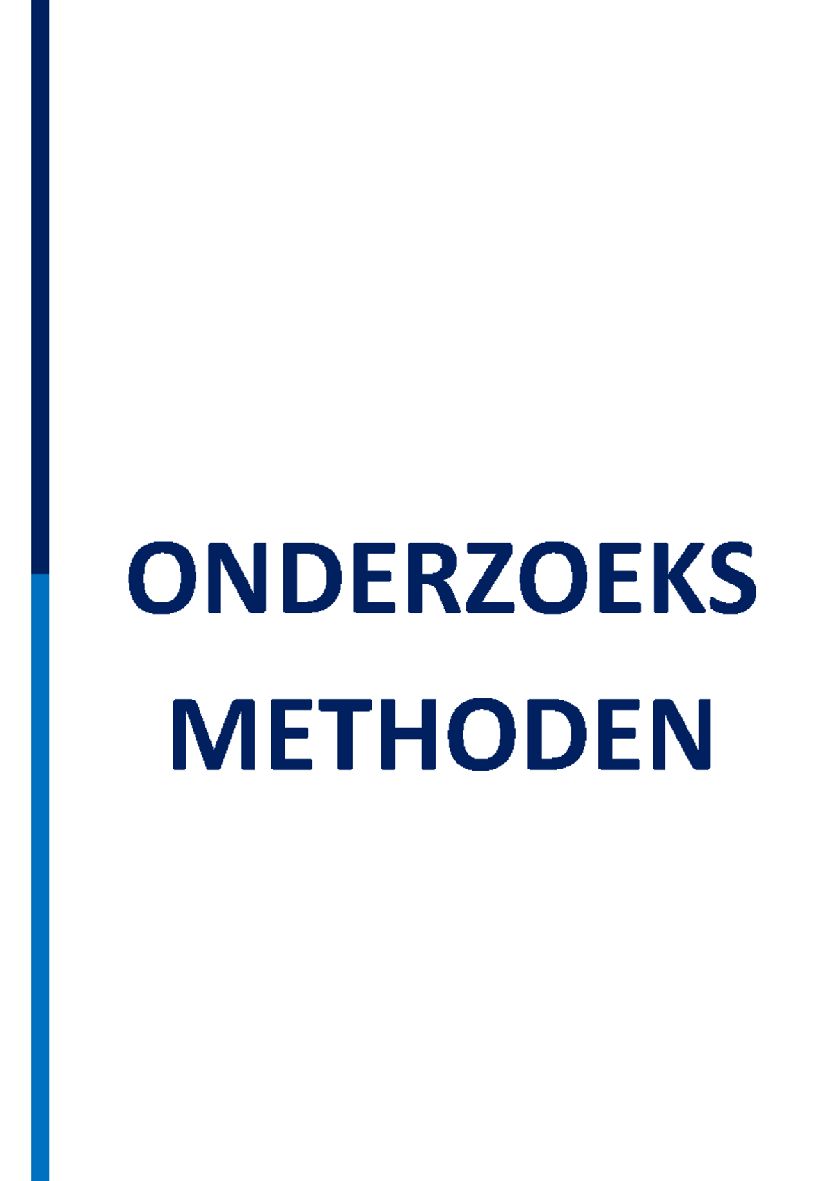 Onderzoeksmethoden Samenvatting[ 331] Ku Leuven Handelswetenschappen ...