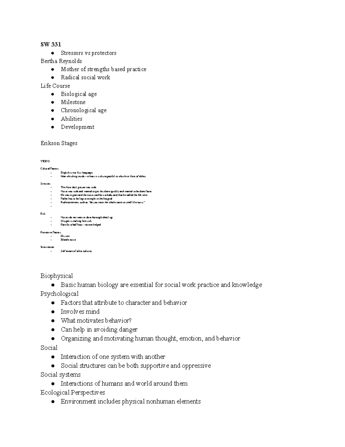 SW 331 - This is the second half of a two-semester course covering the ...