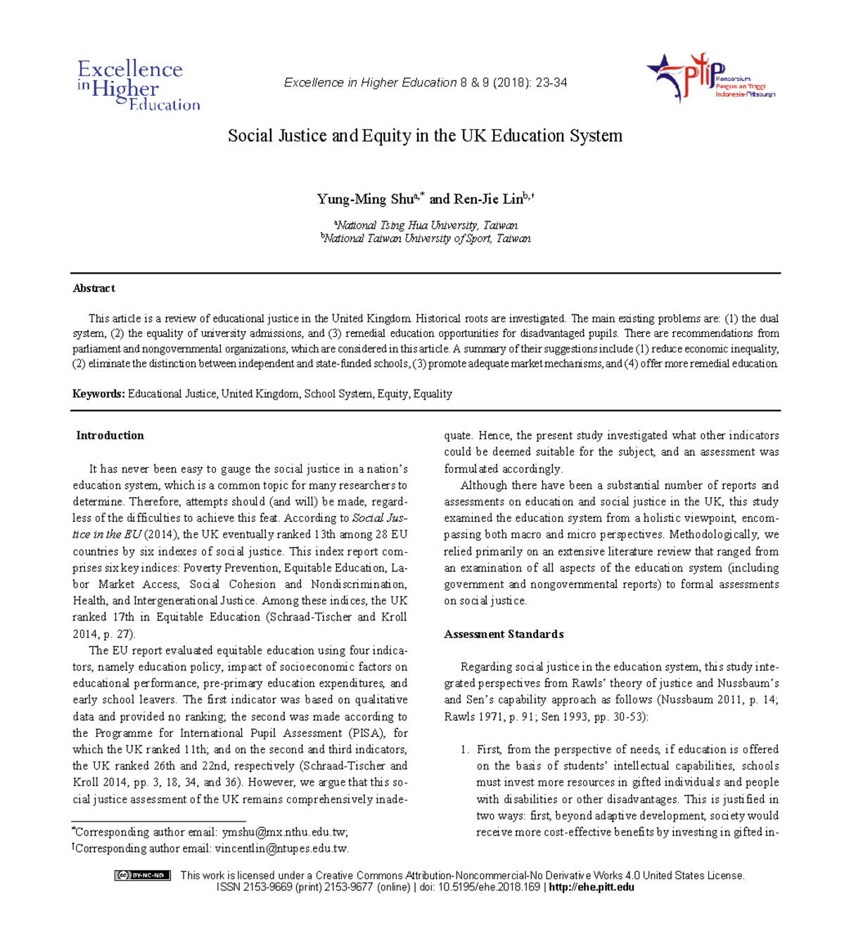 Social Justice and Equity in the UK Education Syst - Excellence in ...