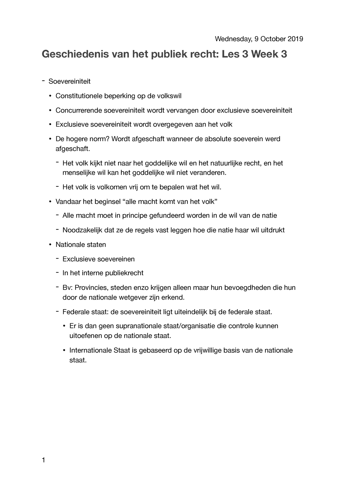 Geschiedenis Van Het Publiekrecht - Week 3 - PDF - Geschiedenis Van Het ...