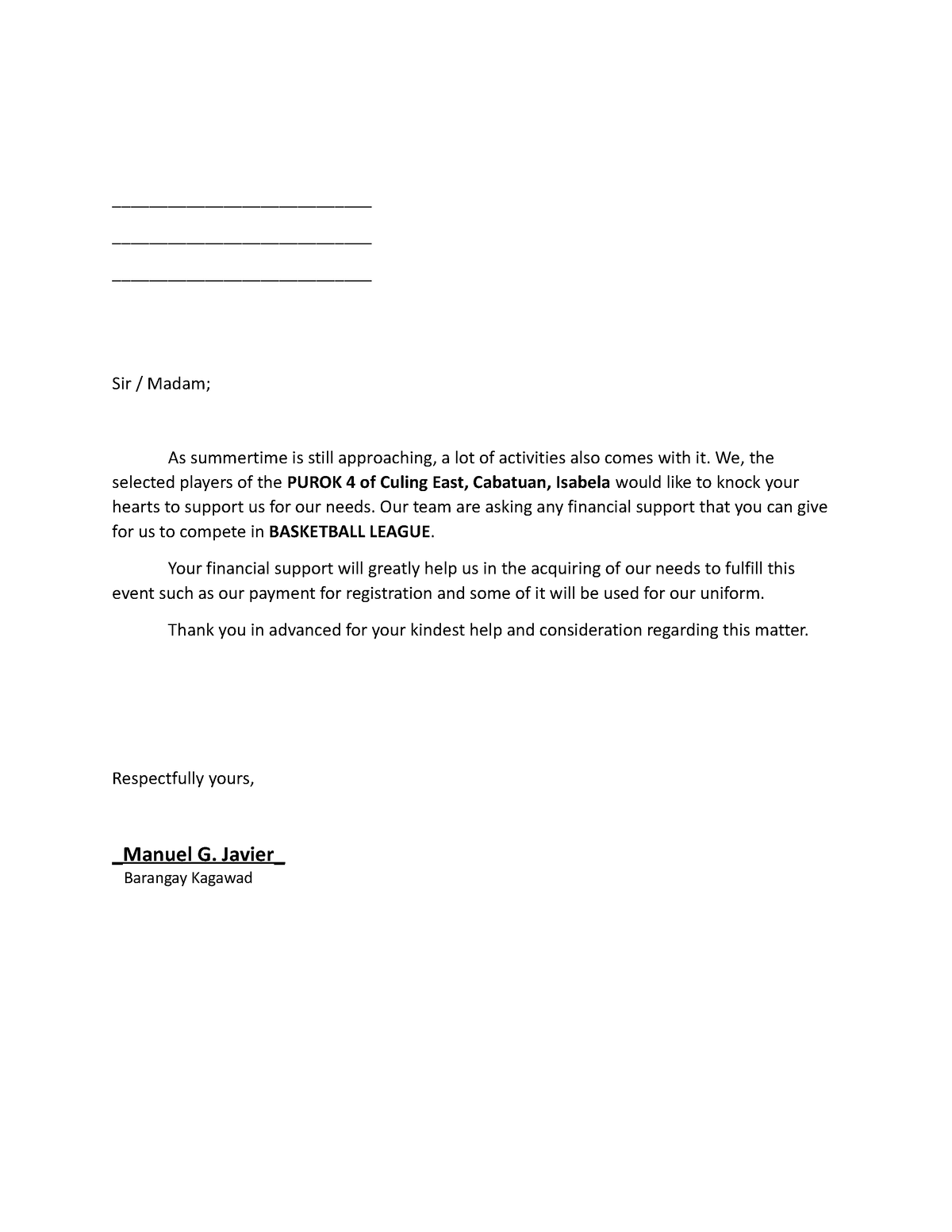 Solicitation Letter - how to make solcitation ...