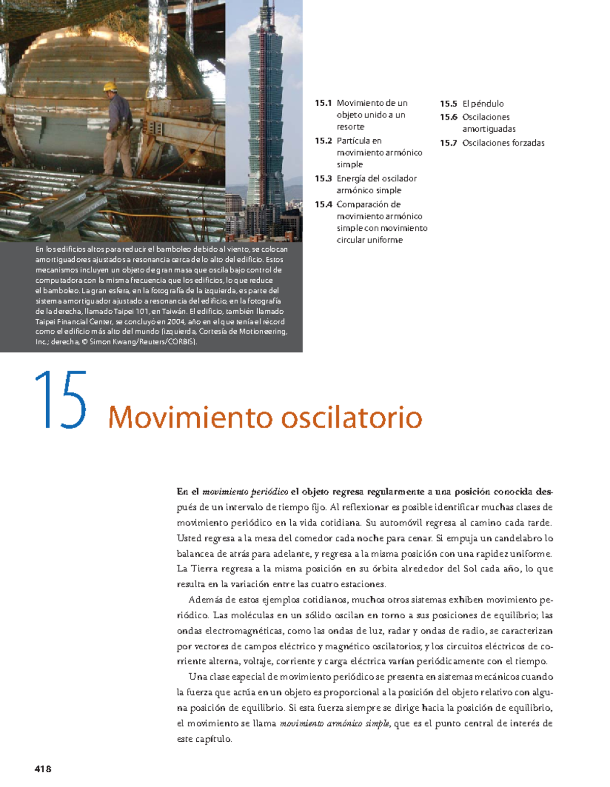 Serway Capitulo 15 Libro En El Movimiento Periódico El Objeto