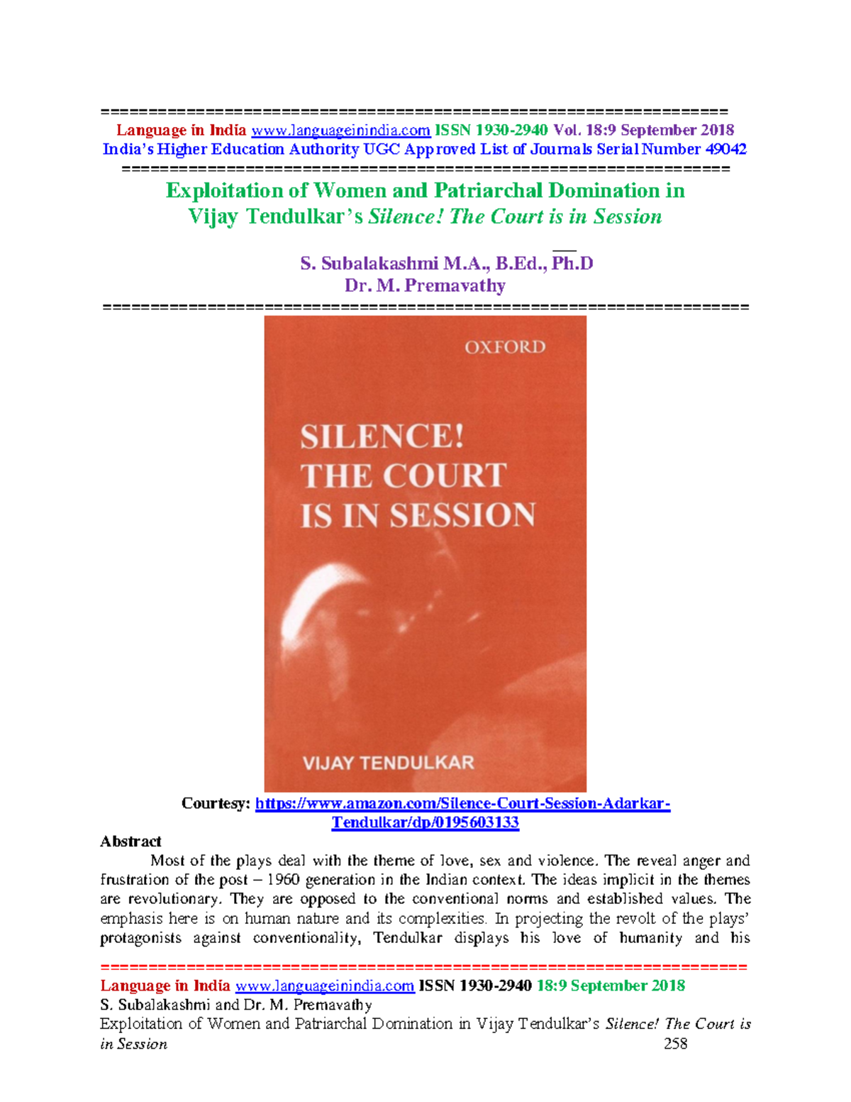 Silence the court is in session Studocu