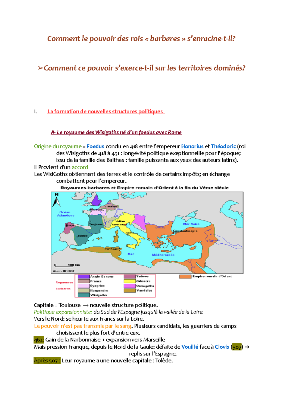 Comment le pouvoir des rois - La formation de nouvelles structures ...