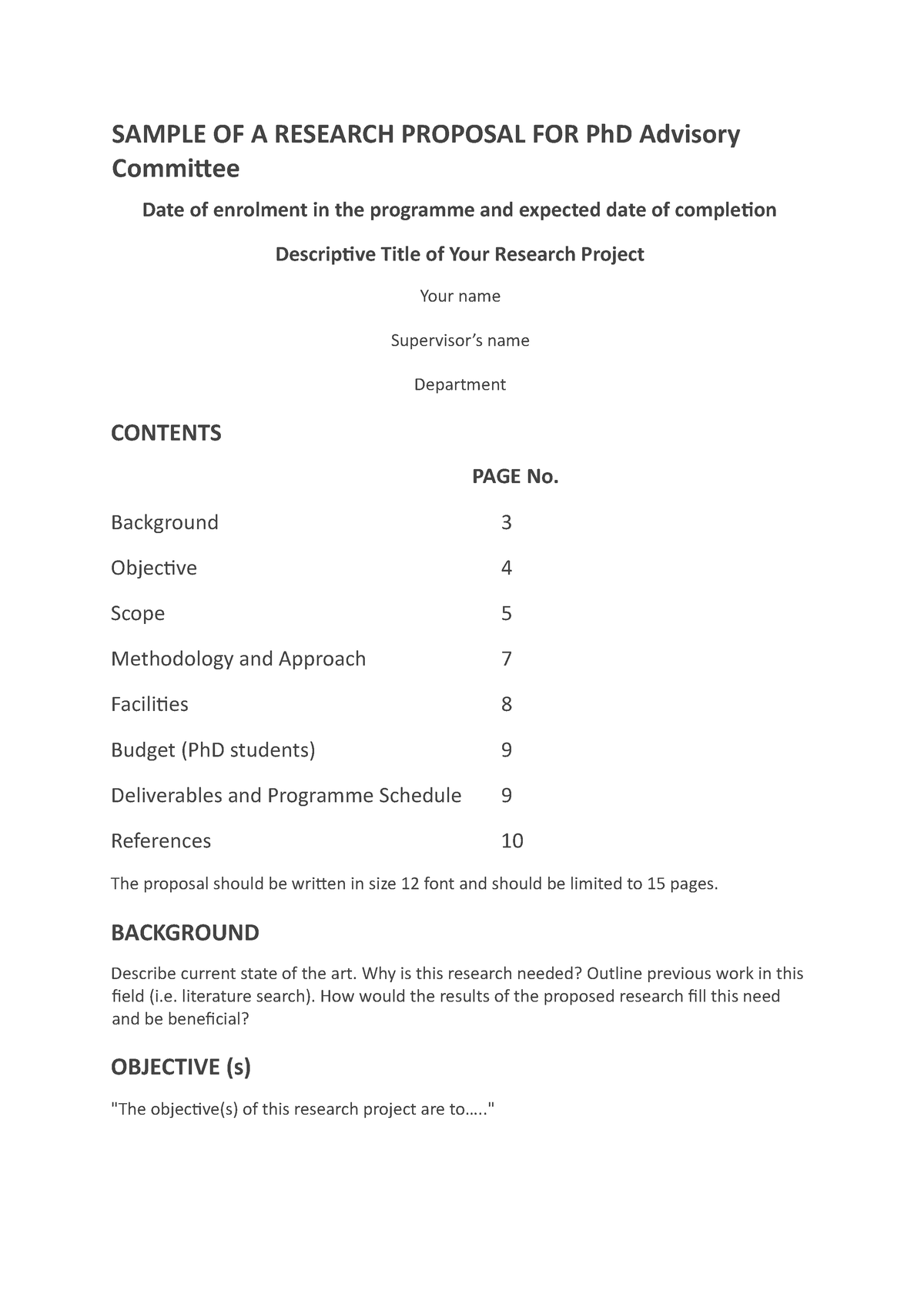 research proposal for phd in botany