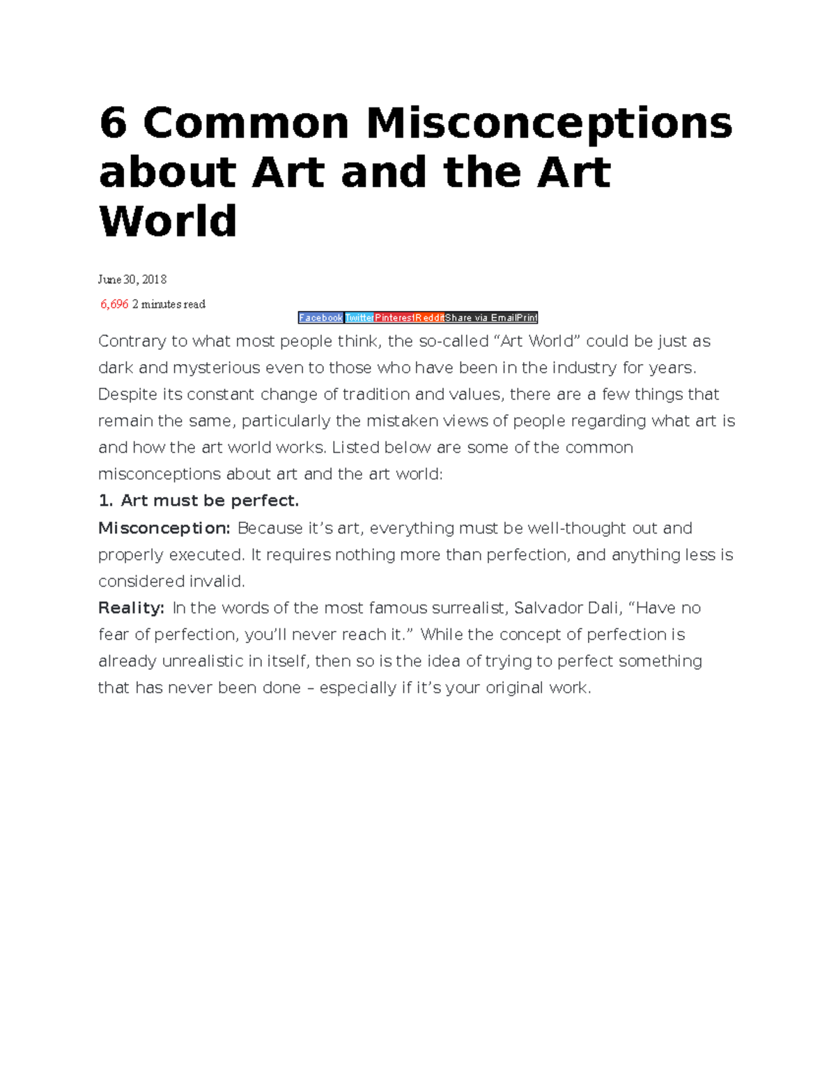 6 Common Misconceptions about Art and the Art World - 6 Common ...