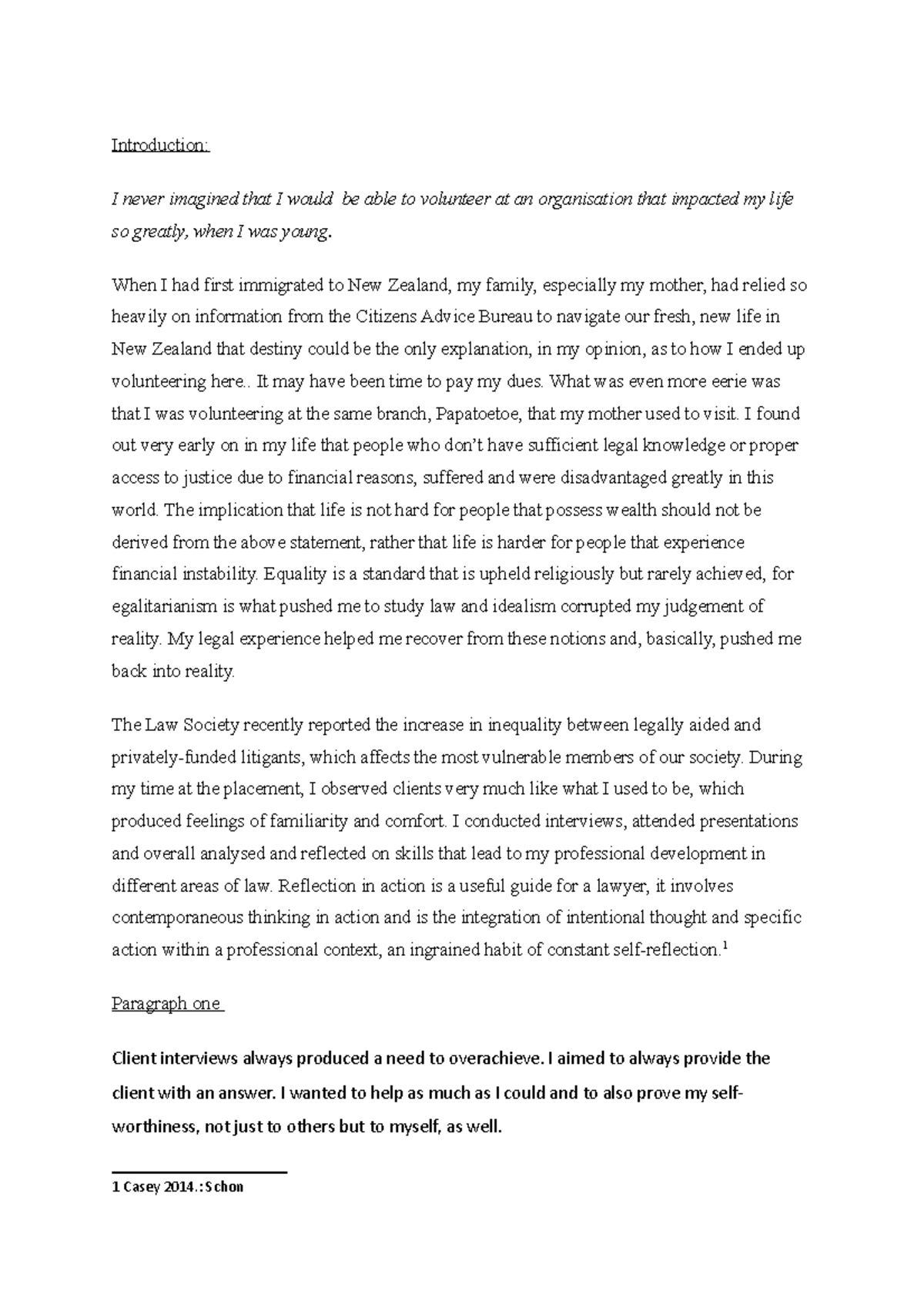 Photo essay caption example image