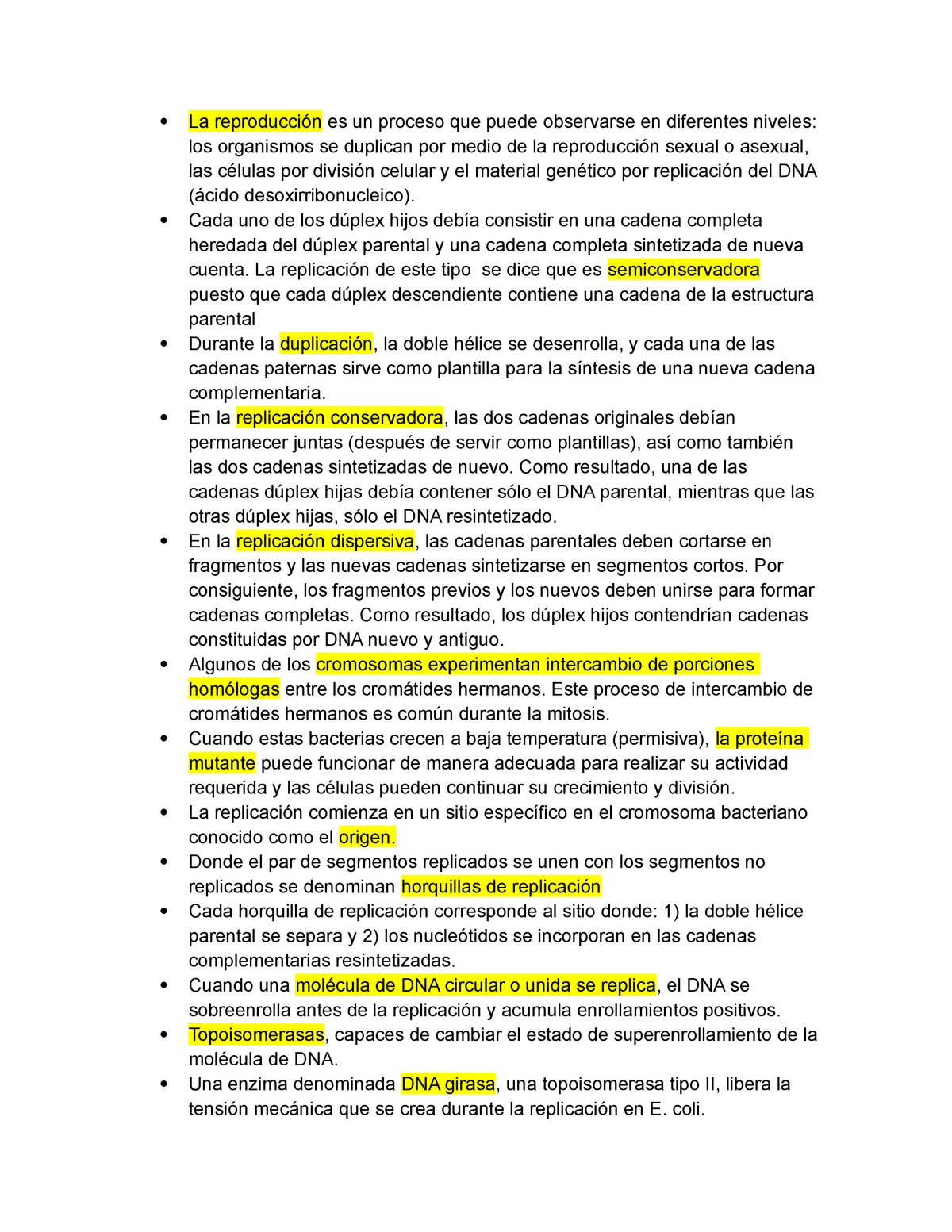 Examen 2018, preguntas y respuestas - Biologia Molecular ...