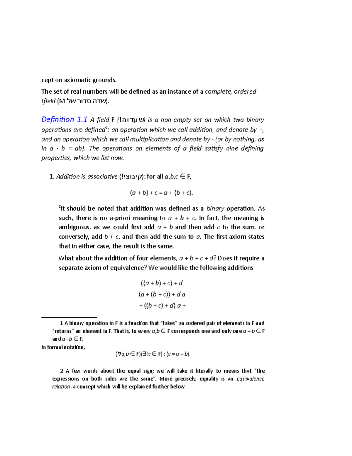 ICT 3 - notes for information technology - cept on axiomatic grounds ...