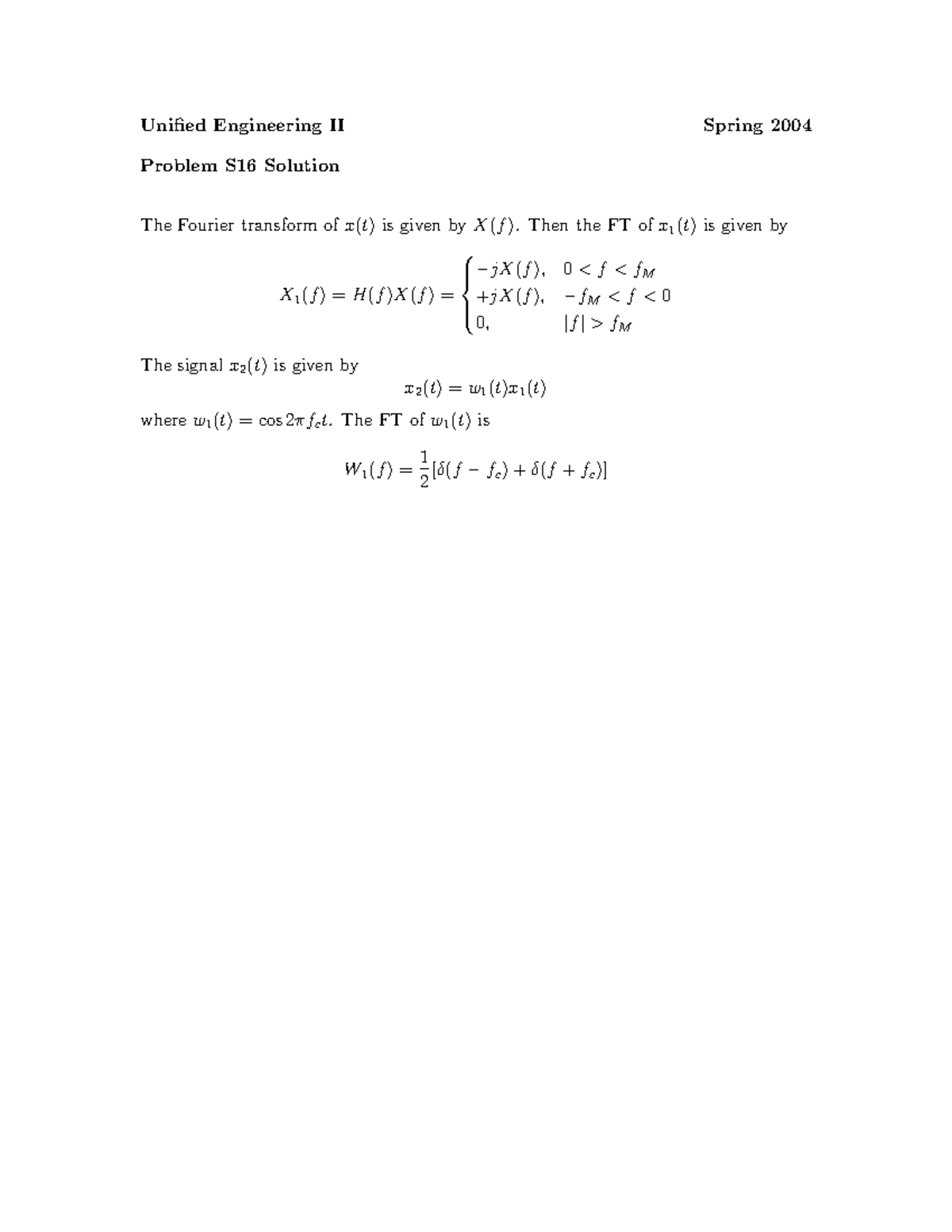 Seminar assignments - Spring 2004 problem set 13 with solutions ...
