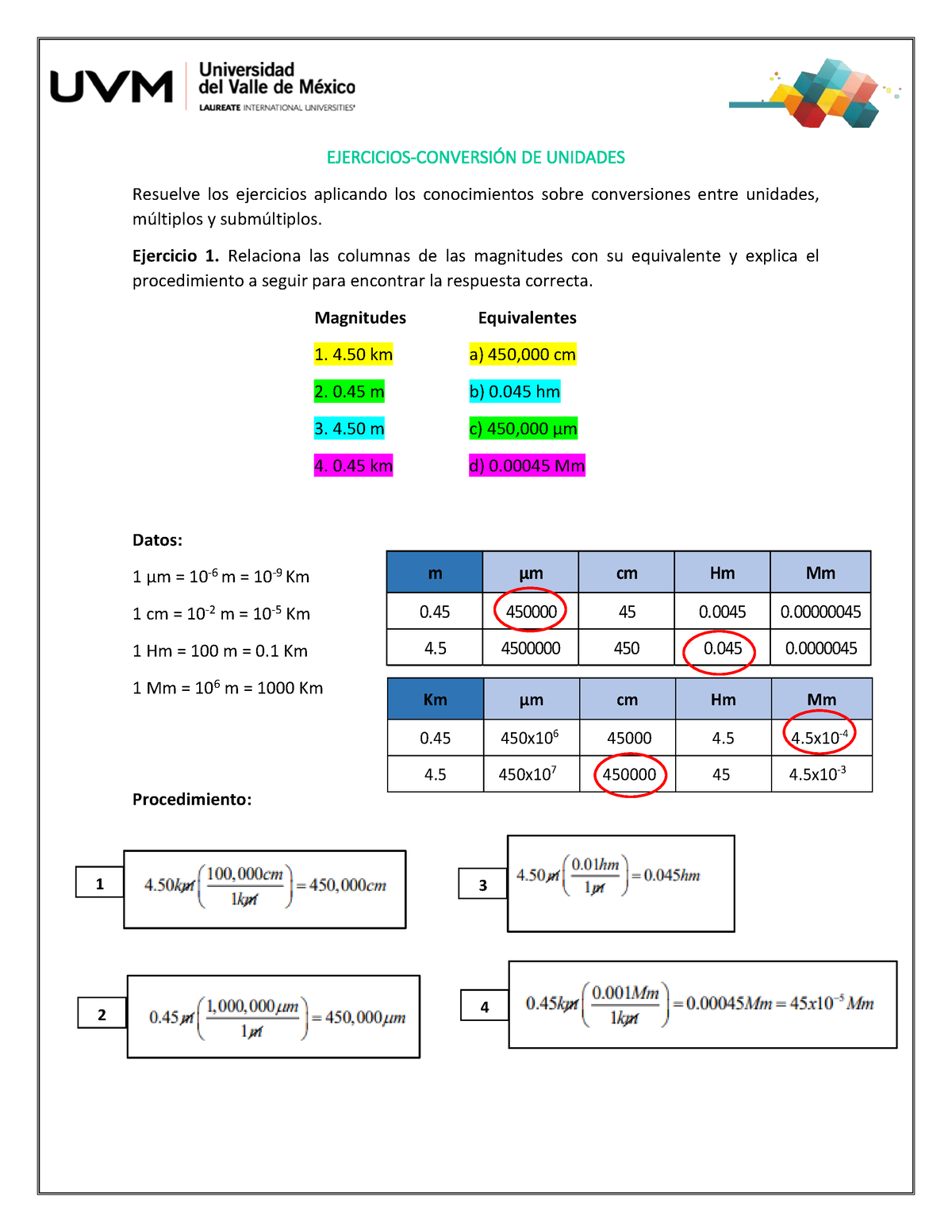 A1 Metrología - Actividad 1 - EJERCICIOS-CONVERSI”N DE UNIDADES ...