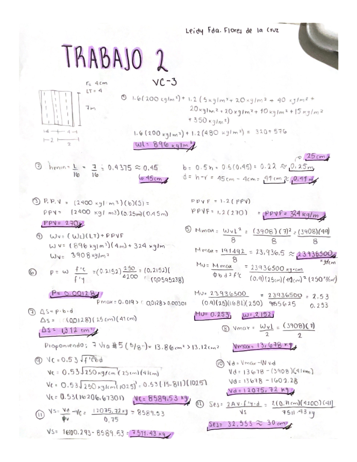 Trabajo Concreto Tarea Estructuras De Concreto I Studocu