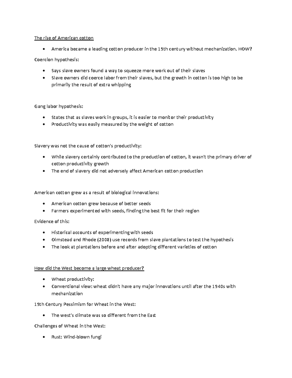 Agricultural Innovation in the United States The rise of American