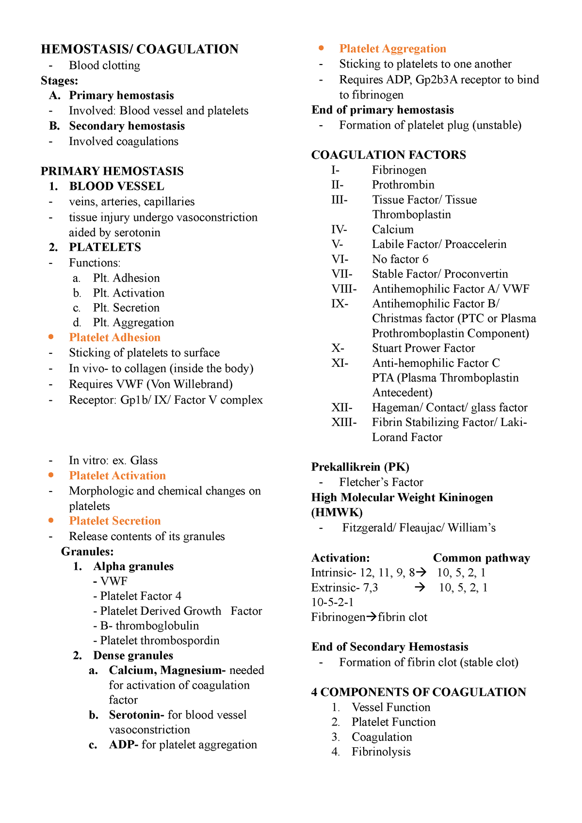 Hematology 2 - BS Medical Laboratory Science - Studocu