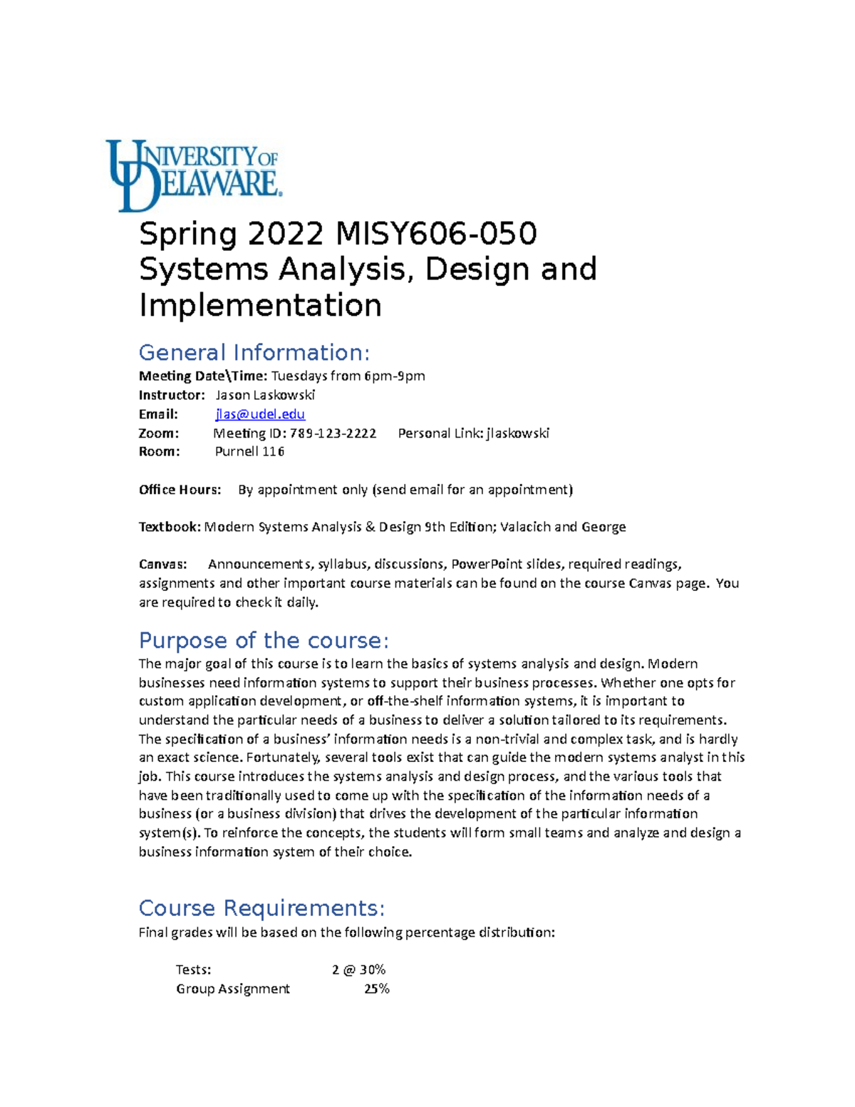 2022 spring syllabus misy606 spring 2022 misy606 systems analysis