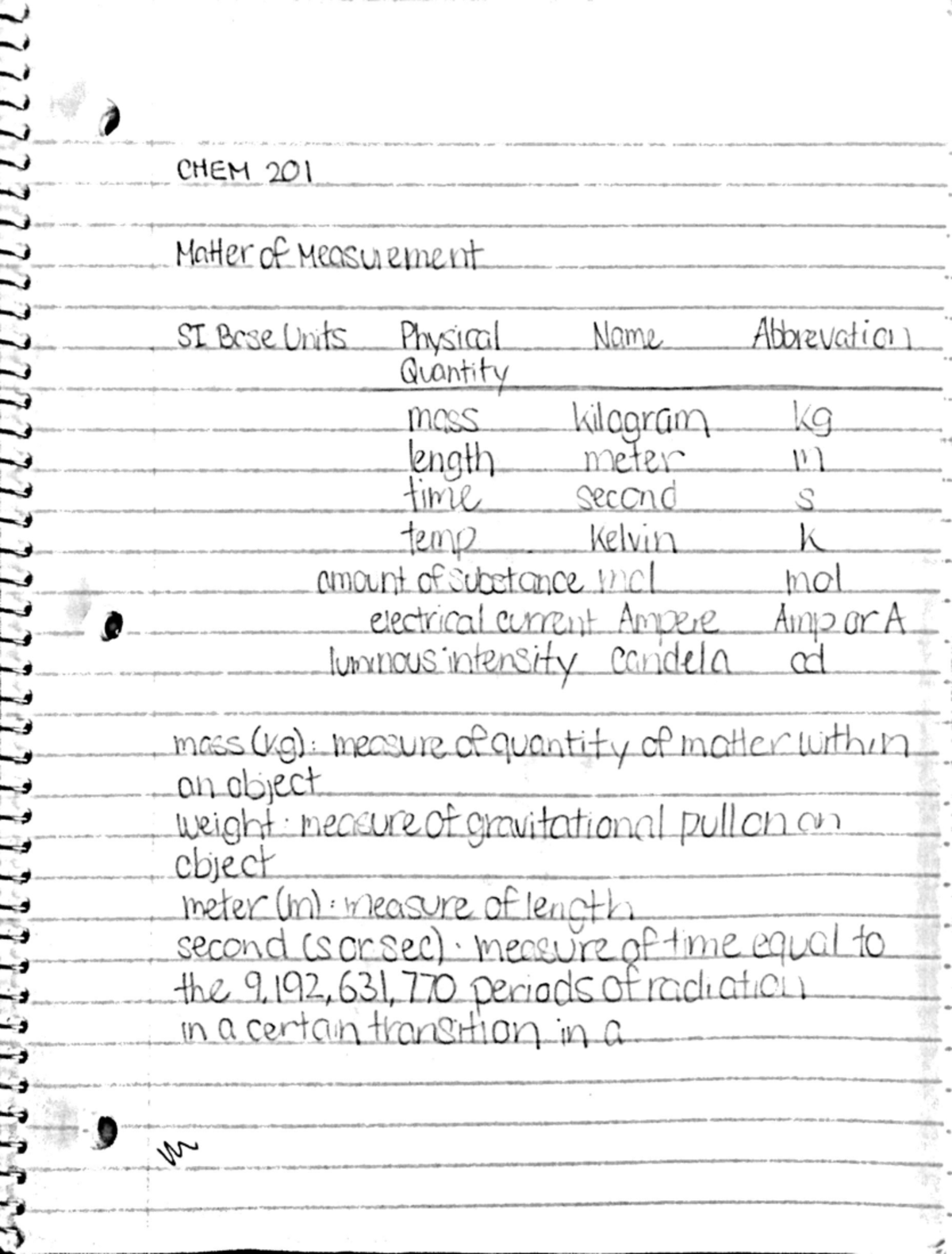 CH 201 Notes - CH 201 - Studocu