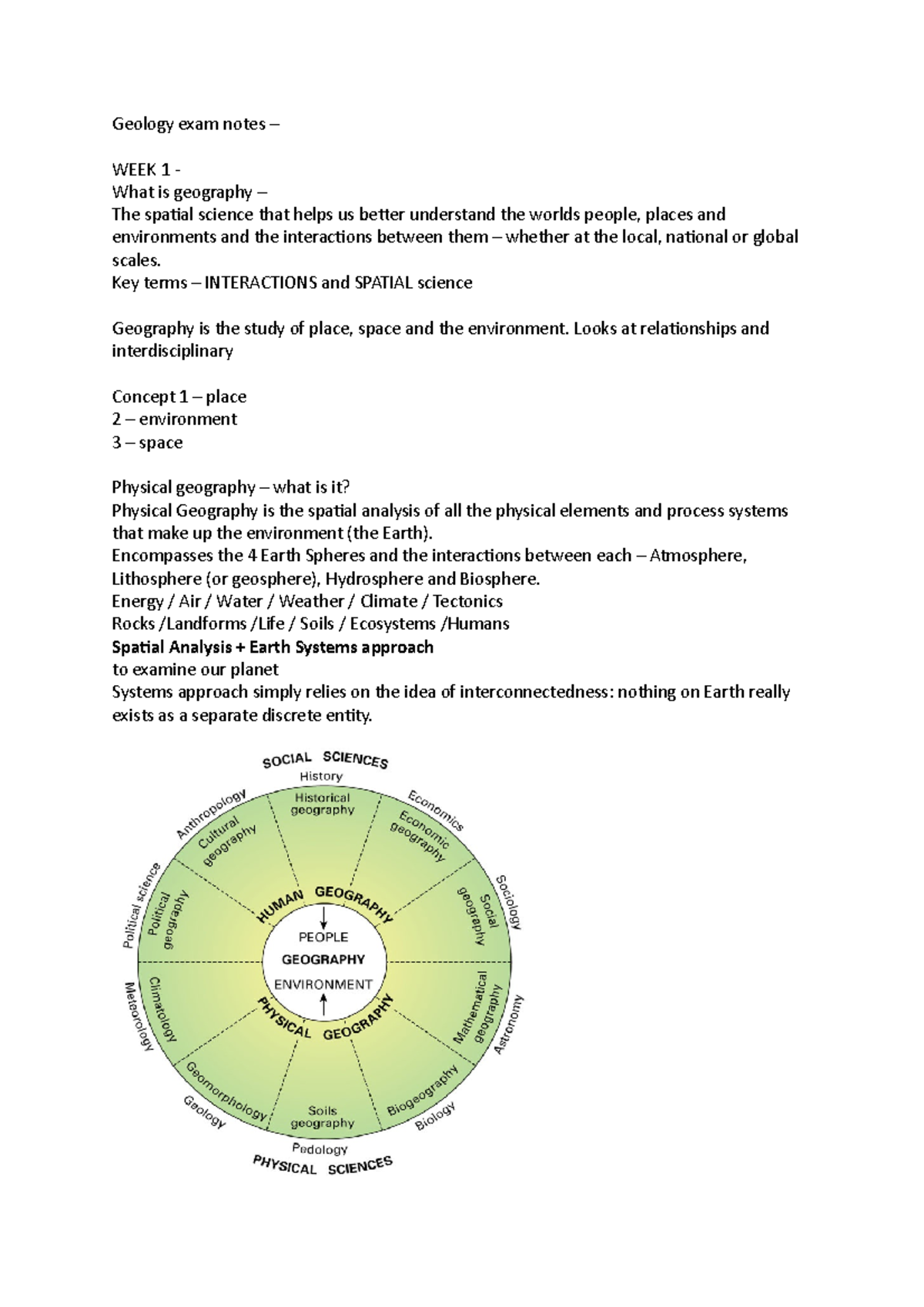 Geology exam notes - Key terms – INTERACTIONS and SPATIAL science ...