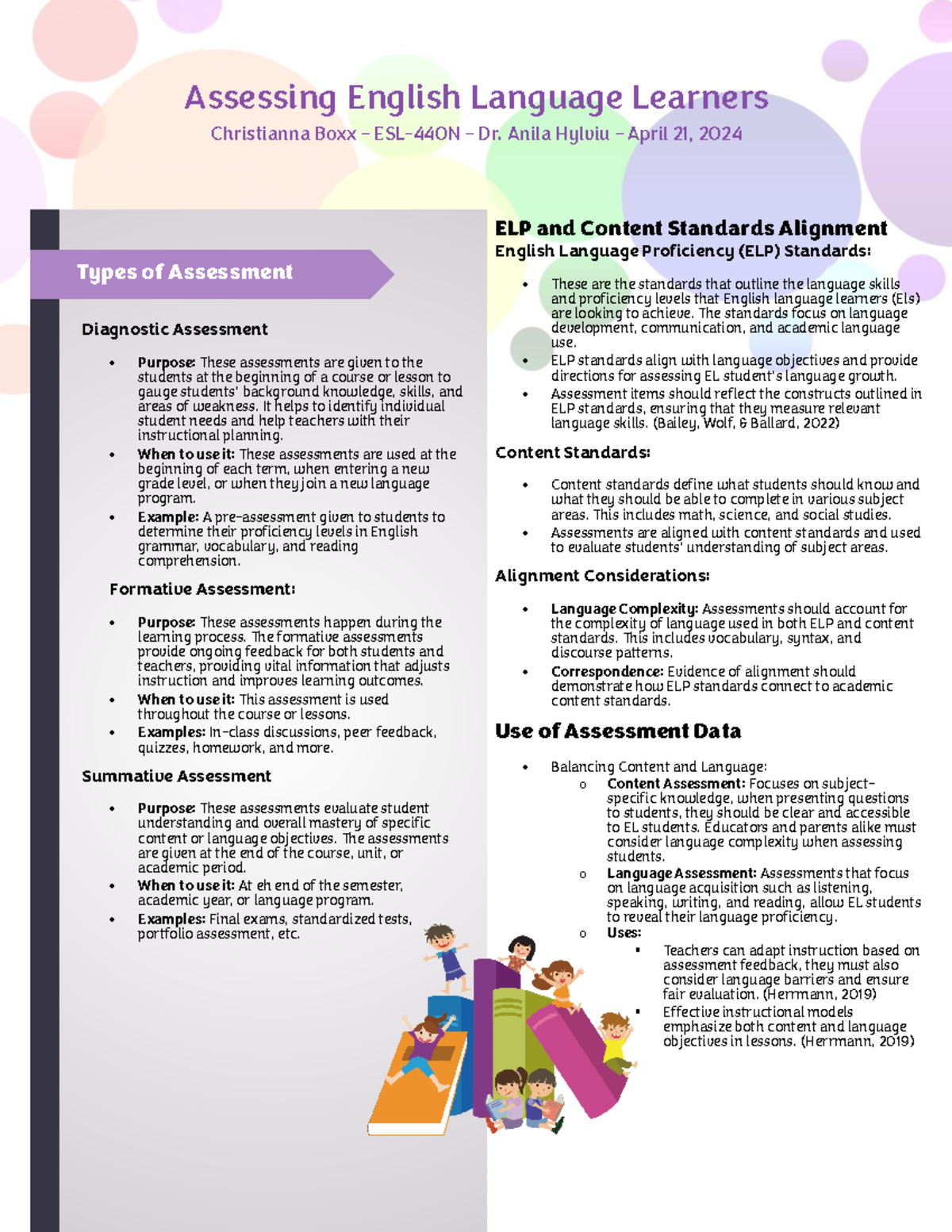 Assessing English Language Learners - Assessing English Language ...