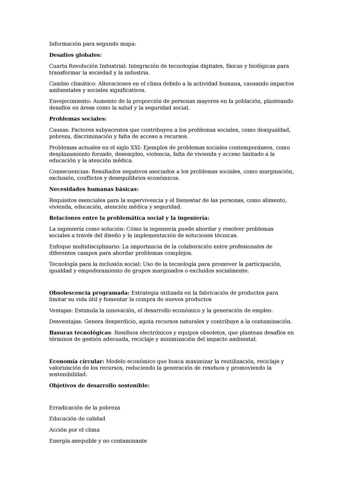 Ing Y Soc Info Resumen De Unidad 2 De Ingenieria Y Sociedad Información Para Segundo Mapa 3552