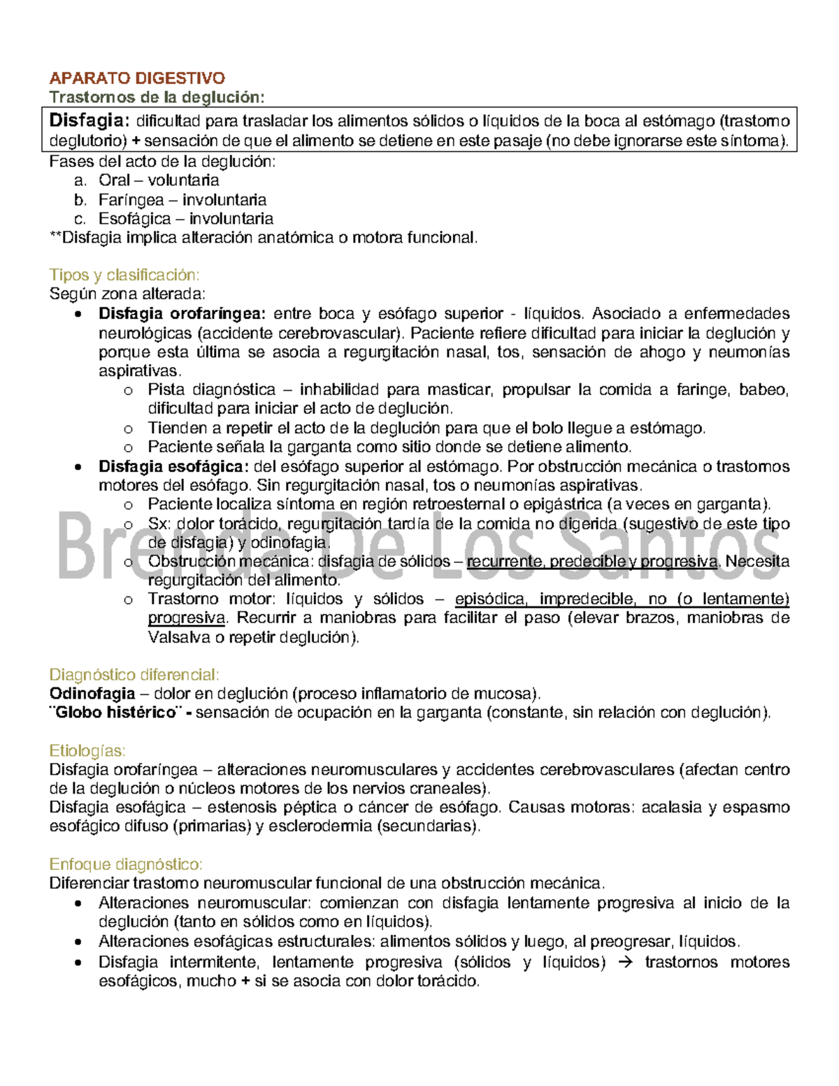 Dieta para disfagia esofagica