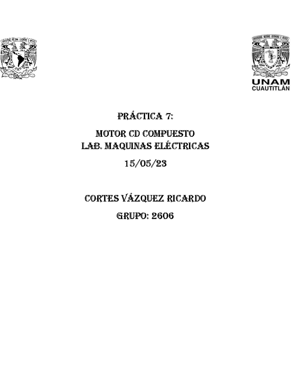 Práctica 7 Maquinas Pr·ctica 7 Motor Cd Compuesto Lab Maquinas