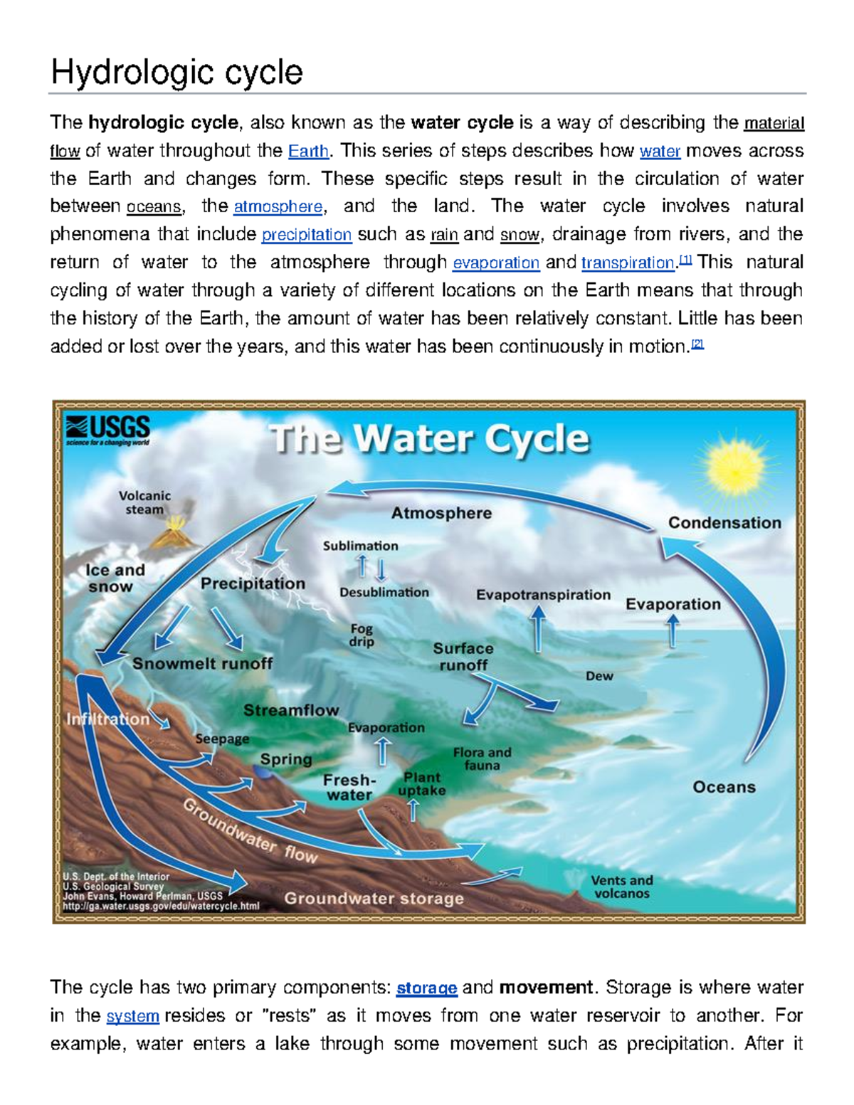 Clouds and Precipitation in meteorology part 1 - Hydrologic cycle The ...