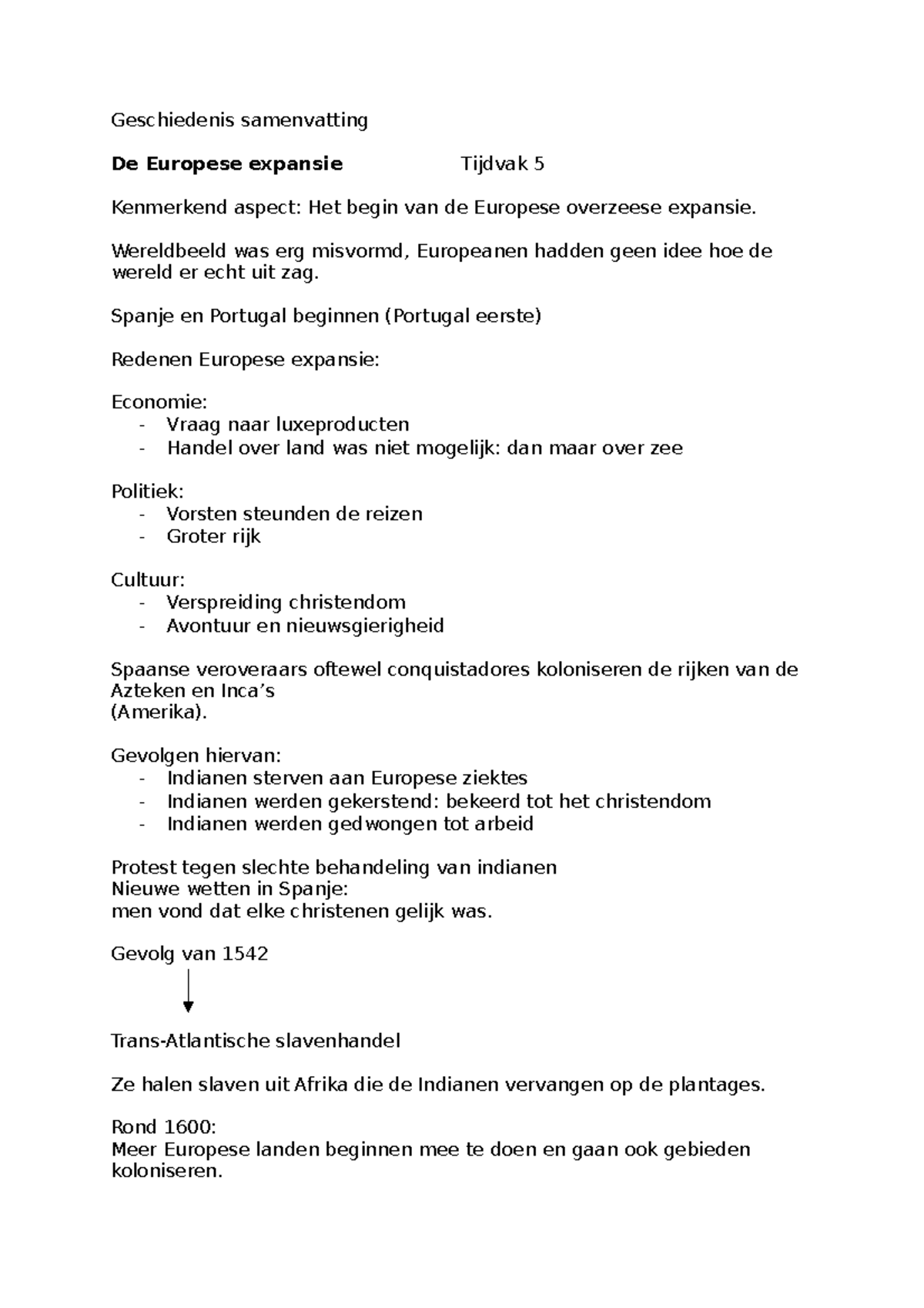 Geschiedenis Summary Period 1 - Geschiedenis Samenvatting De Europese ...