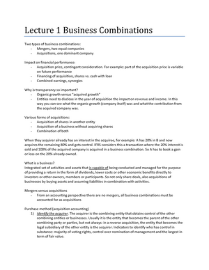 Lecture Notes, Lectures 1-9 | Advanced Financial ...