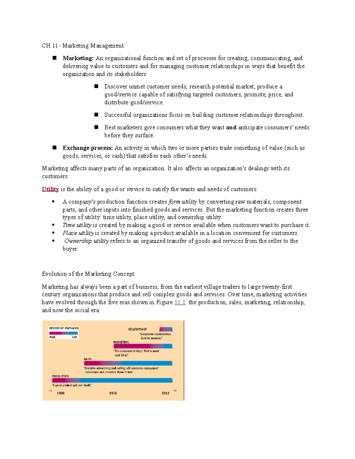 Chapter 11 - Lecture notes 11 - CH Marketing Management: Marketing: An ...