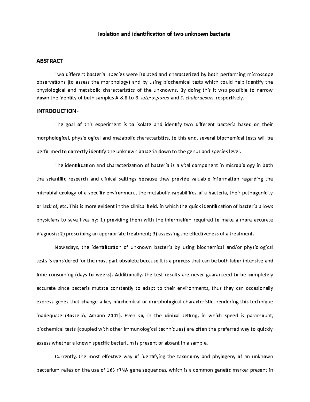 final-lab-report-of-bio-265-unknown-microbe-experiment-isolation-and