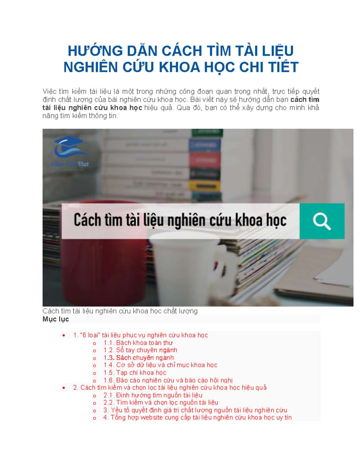 HƯỚNG DẪN CÁCH TÌM TÀI LIỆU Nghiên CỨU KHOA HỌC CHI TIẾT - HƯỚNG DẪN CÁCH TÌM TÀI LIỆU NGHIÊN CỨU - Studocu