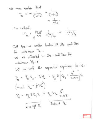 MAE252 Chapter 5 Notes - Finite Wing Aerodynamics - MAE 252 - Studocu