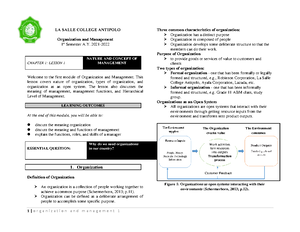 ORG MAN Organizational Structure - Chief Executive Officer Martheson ...