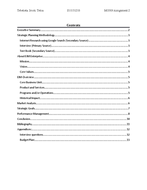 MG302 Assignment 1 - Grade: B+ - MG302 Assignment 1 Full Name ...