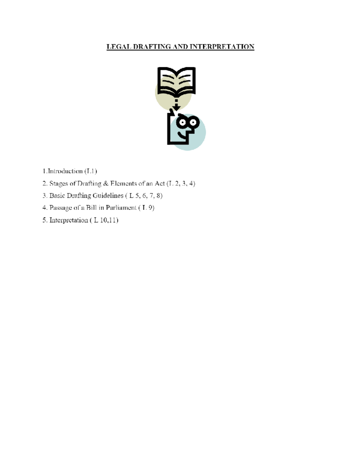 Legal Drafting AND Interpretation notes LPRO100 Studocu