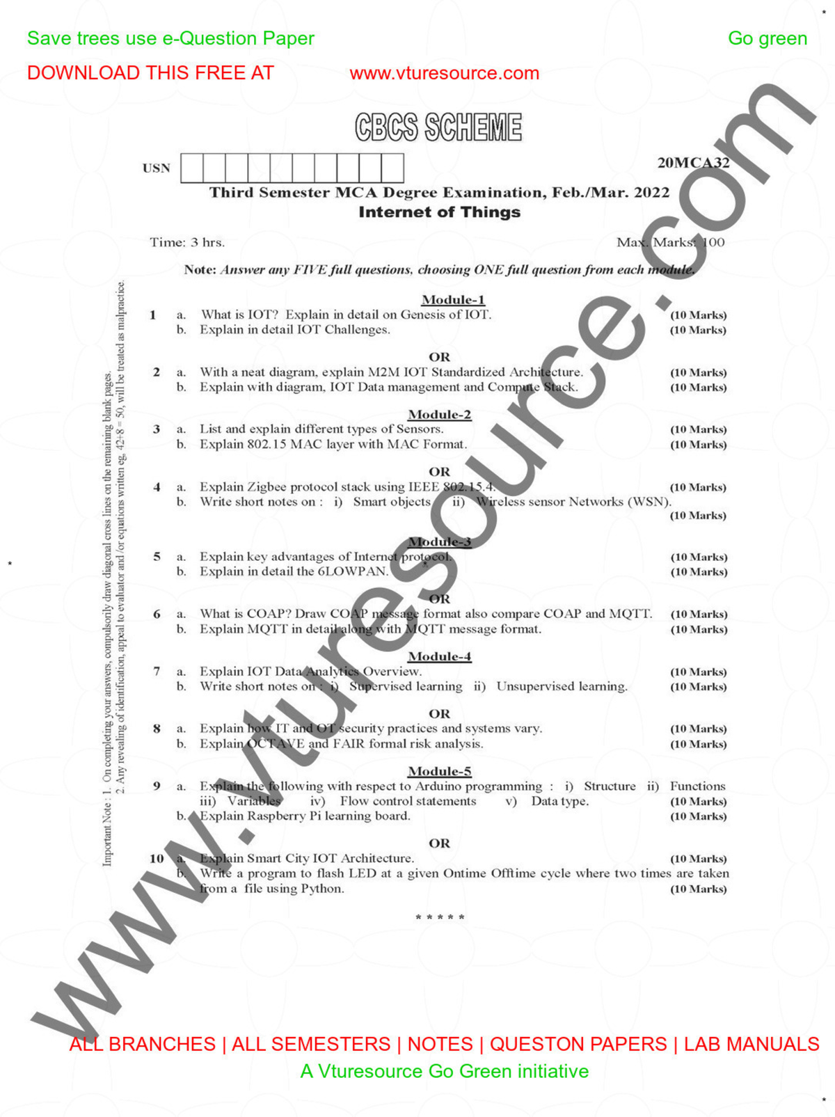 Httpswww.vturesource MCA/ASSIGN/SEMESTERI Studocu