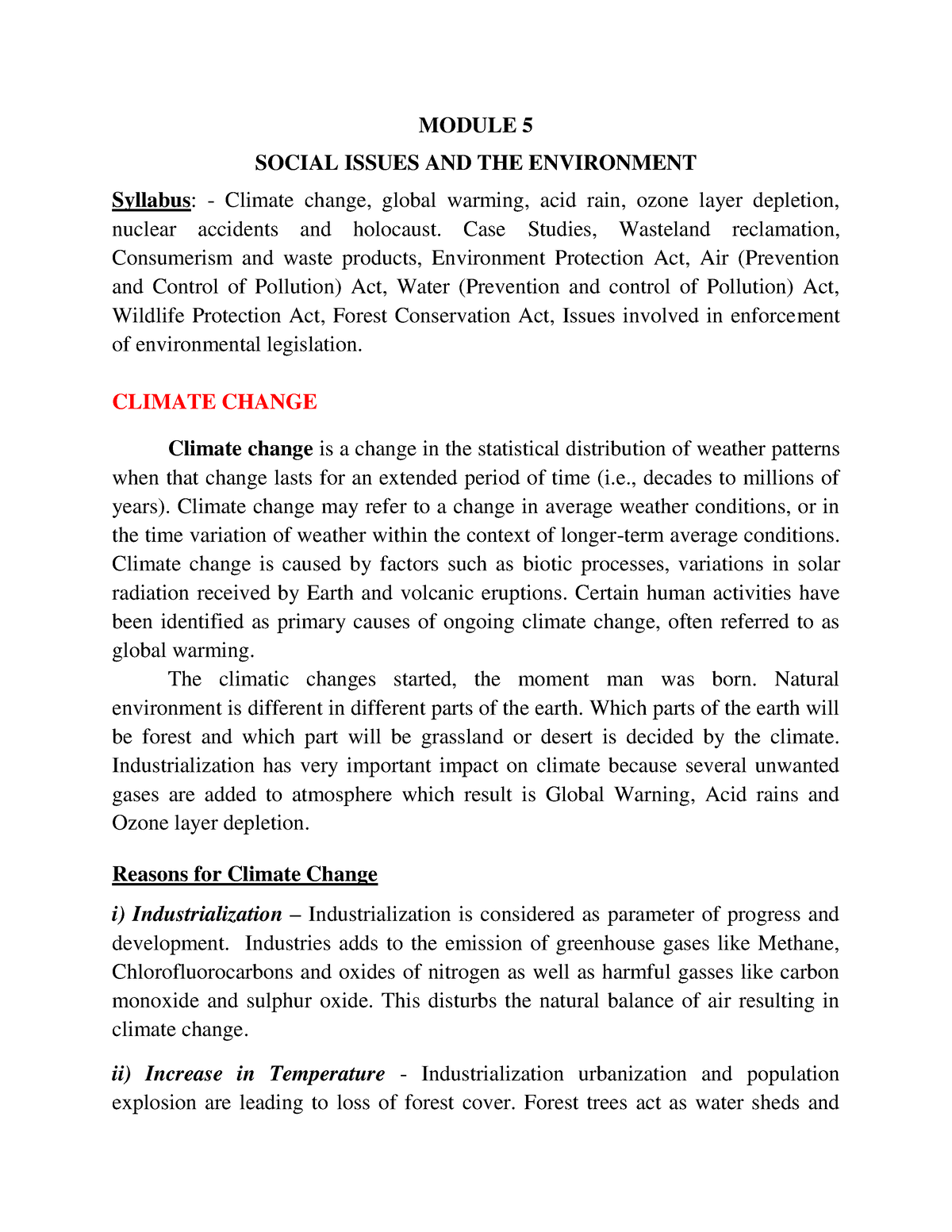 social issues and environment assignment pdf