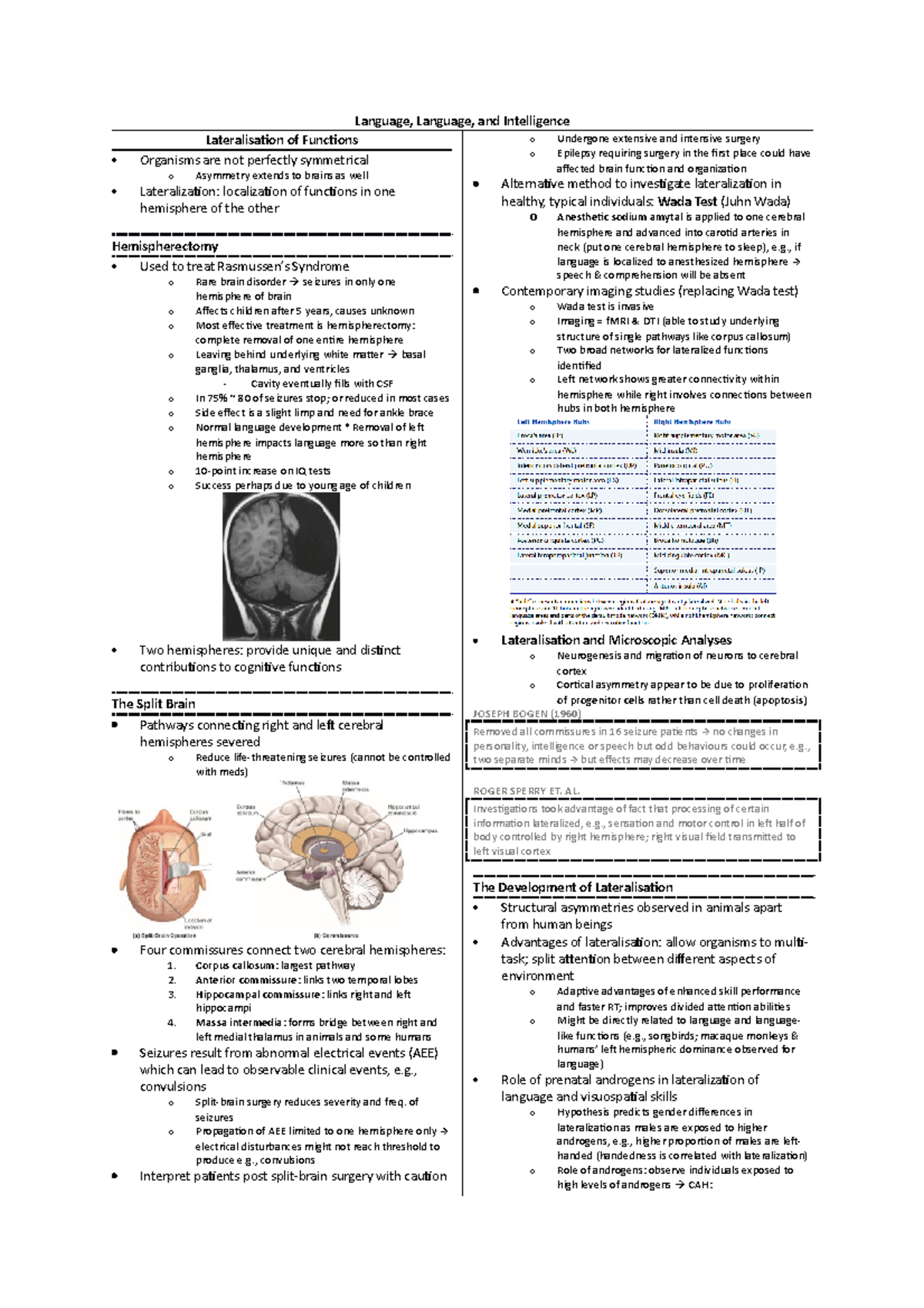 2101 Language - Summary Discovering Behavioral Neuroscience: An ...